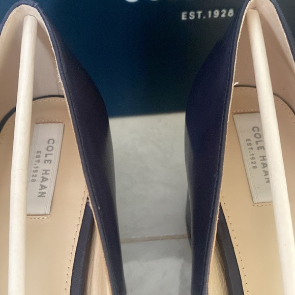New Cole Haan Eliree Pump in Marine Blue Smth Leather - Picture 5 of 7